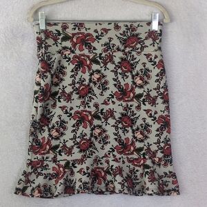 Agnes & Dora‎ Junior's Floral Ruffle Pencil Skirt Size S